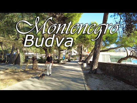 Budva, Montenegro ⁴ᴷ 🇲🇪,🌡T+18C°, walking tour - travel guide